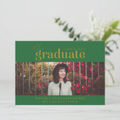 LE DIPLÔME | INVITATION DE DIPLÔME PHOTO (Debout devant)