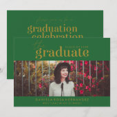 LE DIPLÔME | INVITATION DE DIPLÔME PHOTO (Devant / Derrière)