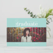 LE DIPLÔME | INVITATION DE DIPLÔME PHOTO (Debout devant)