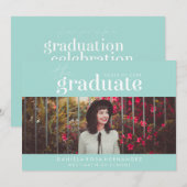 LE DIPLÔME | INVITATION DE DIPLÔME PHOTO (Devant / Derrière)