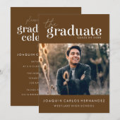 LE DIPLÔME | INVITATION DE DIPLÔME PHOTO (Devant / Derrière)