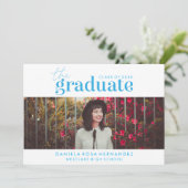 LE DIPLÔME | INVITATION DE DIPLÔME PHOTO (Debout devant)