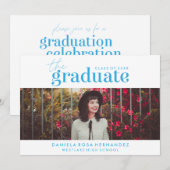 LE DIPLÔME | INVITATION DE DIPLÔME PHOTO (Devant / Derrière)