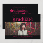 LE DIPLÔME | INVITATION DE DIPLÔME PHOTO (Devant / Derrière)