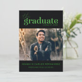 LE DIPLÔME | INVITATION DE DIPLÔME PHOTO (Debout devant)