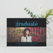 LE DIPLÔME | INVITATION DE DIPLÔME PHOTO (Debout devant)