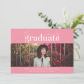 LE DIPLÔME | INVITATION DE DIPLÔME PHOTO (Debout devant)