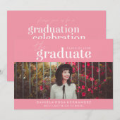LE DIPLÔME | INVITATION DE DIPLÔME PHOTO (Devant / Derrière)