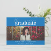 LE DIPLÔME | INVITATION DE DIPLÔME PHOTO (Debout devant)