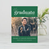 LE DIPLÔME | INVITATION DE DIPLÔME PHOTO (Debout devant)