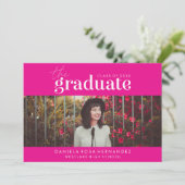 LE DIPLÔME | INVITATION DE DIPLÔME PHOTO (Debout devant)