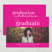 LE DIPLÔME | INVITATION DE DIPLÔME PHOTO (Devant / Derrière)
