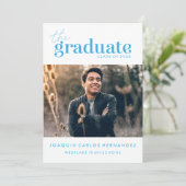 LE DIPLÔME | INVITATION DE DIPLÔME PHOTO (Debout devant)