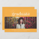 LE DIPLÔME | INVITATION DE DIPLÔME PHOTO (Devant / Derrière)