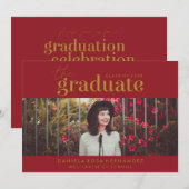 LE DIPLÔME | INVITATION DE DIPLÔME PHOTO (Devant / Derrière)