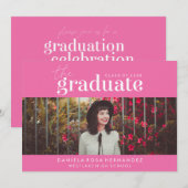 LE DIPLÔME | INVITATION DE DIPLÔME PHOTO (Devant / Derrière)