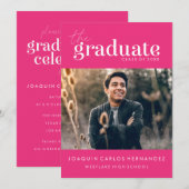 LE DIPLÔME | INVITATION DE DIPLÔME PHOTO (Devant / Derrière)