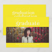 LE DIPLÔME | INVITATION DE DIPLÔME PHOTO (Devant / Derrière)