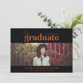 LE DIPLÔME | INVITATION DE DIPLÔME PHOTO (Debout devant)