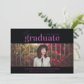 LE DIPLÔME | INVITATION DE DIPLÔME PHOTO (Debout devant)