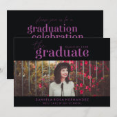 LE DIPLÔME | INVITATION DE DIPLÔME PHOTO (Devant / Derrière)