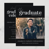 LE DIPLÔME | INVITATION DE DIPLÔME PHOTO (Devant / Derrière)