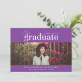 LE DIPLÔME | INVITATION DE DIPLÔME PHOTO (Debout devant)