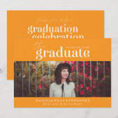 LE DIPLÔME | INVITATION DE DIPLÔME PHOTO (Devant / Derrière)