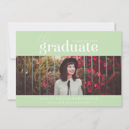 LE DIPLÔME | INVITATION DE DIPLÔME PHOTO (Devant)
