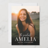 Le diplômé | Nom en gras Faire-part de diplôme (Devant)