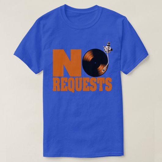 Le DJ aucun T-shirt orange bleu de Mets Knicks de (Design devant)