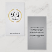 Le DJ - cartes de visite (Devant / Derrière)