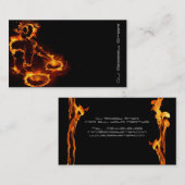 Le DJ flamboyant frais sur le carte de visite du (Devant / Derrière)