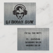 Le DJ frais font face au logo sur le carte de (Devant / Derrière)
