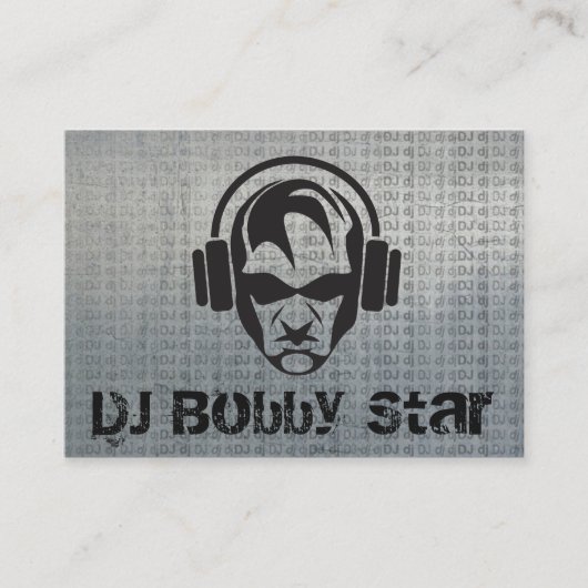 Le DJ frais font face au logo sur le carte de (Devant)
