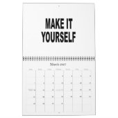 Le do-it-yourself créent votre propre calendrier (Mar 2027)