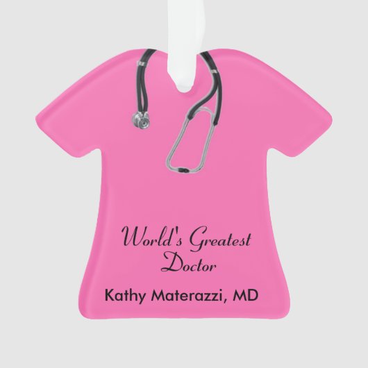 Le Docteur rose réveille l'ornement de Noël (devant)