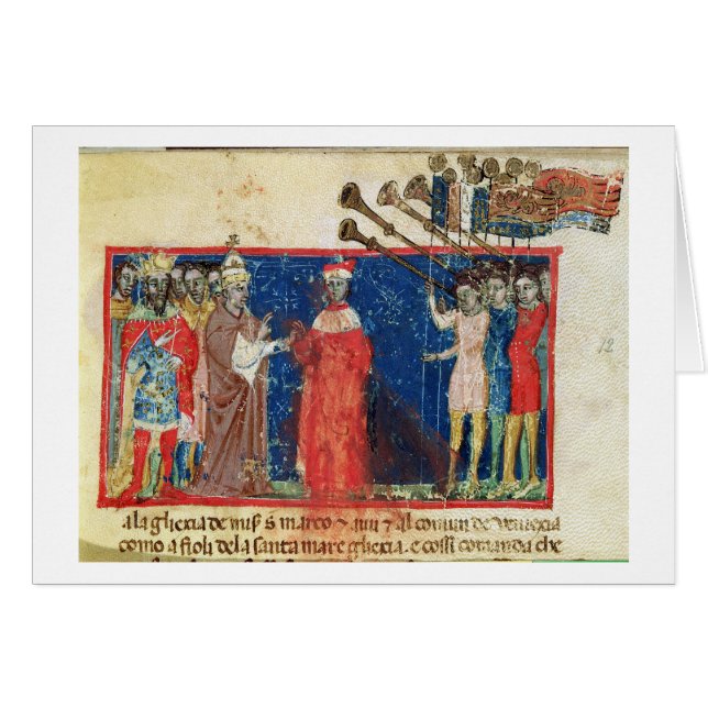 Le doge 383 Sebastiani Ziani de Correr I de codex (Devant horizontal)