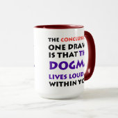 Le dogme vit fort tasse grande (Devant droit)