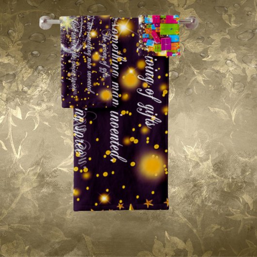 Le don de Dieu de Son Fils Ensemble de serviettes