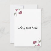 Le double a dégrossi carte de remerciements pour (Dos)