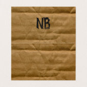 Le double a dégrossi carte de visite de carton (Intérieur déplié)