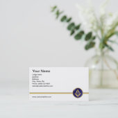 Le double a dégrossi carte de visite maçonnique (Debout devant)