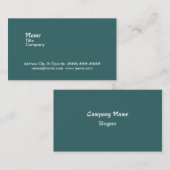 le double a dégrossi le carte de visite - blanc (Devant / Derrière)