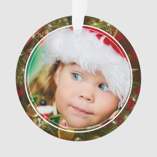 Le double a dégrossi ornement de Noël d'image et (devant)
