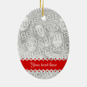 Le double a dégrossi ornement ovale de photo pour (Dos)