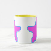 Le double a dégrossi tasse d'étoile de pixel (Centre)