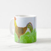 Le double de coq a dégrossi tasse de café (Devant gauche)