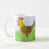 Le double de coq a dégrossi tasse de café (Gauche)