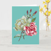 Le double s'est levé sur la carte de voeux (Fleur jaune)